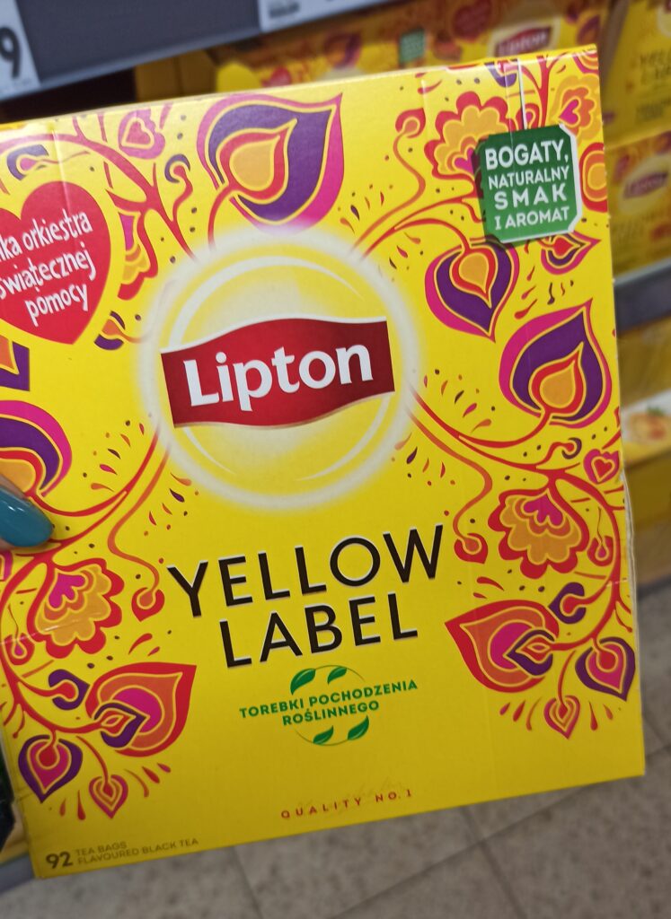 herbata lipton torebki PLA